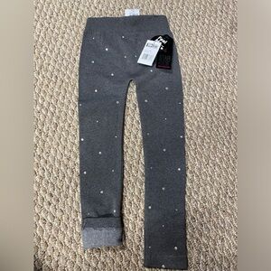 Fleece Lined Sparkle Girls Leggings